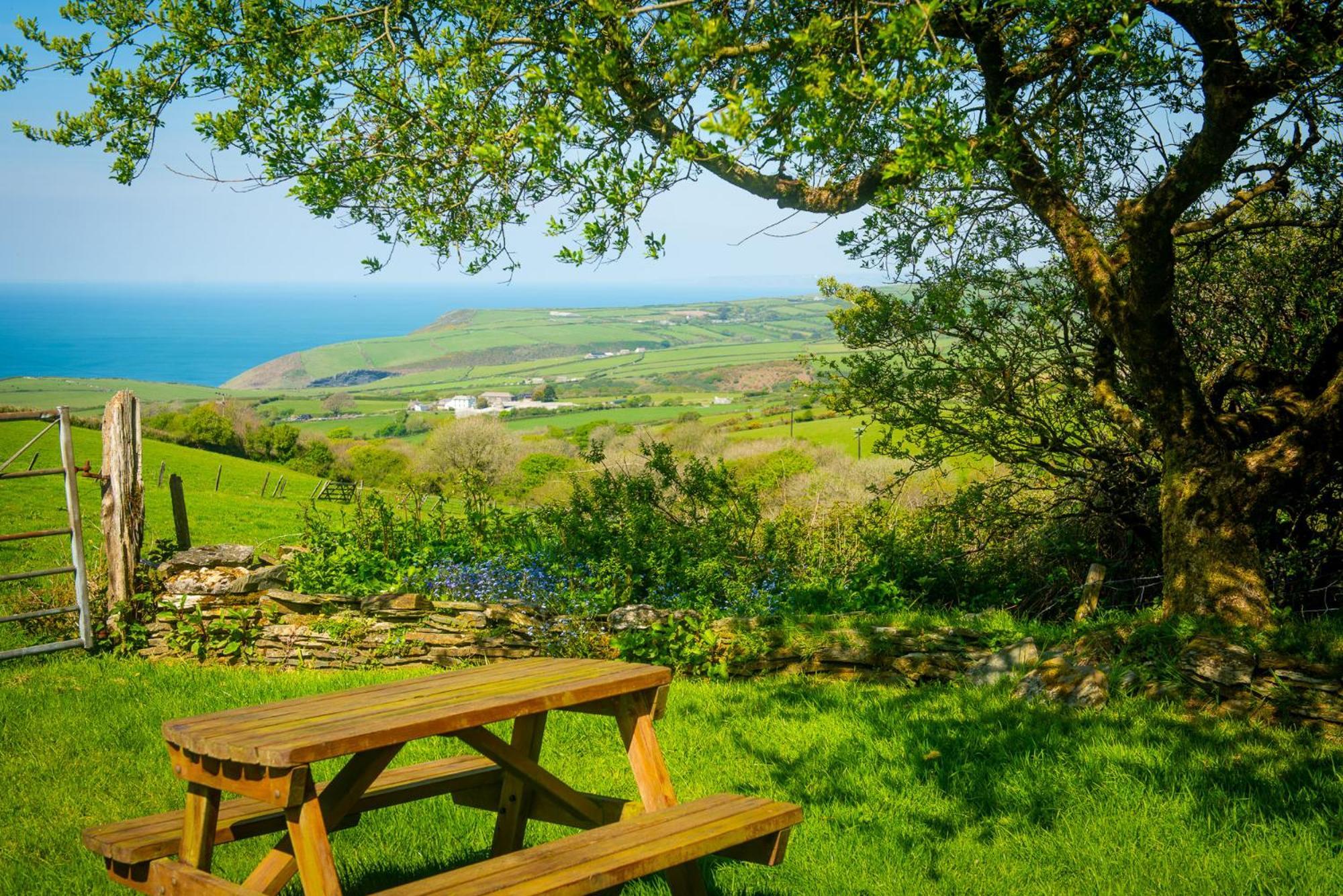 Polrunny Farm Elderberry Cottage With Sea View 보스캐슬 외부 사진